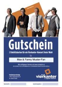 Vierkanter Ticket-Gutschein